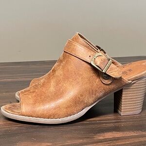 Womens open toe mules